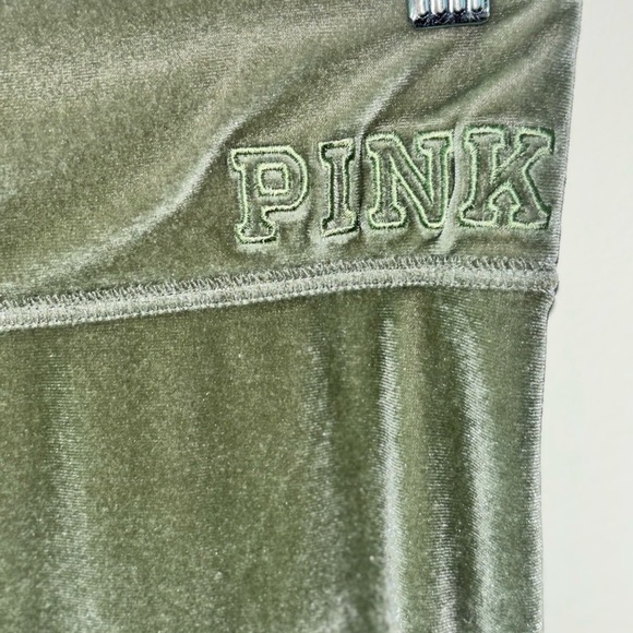 PINK Victoria's Secret Olive Green Leggings - Picture 3 of 6